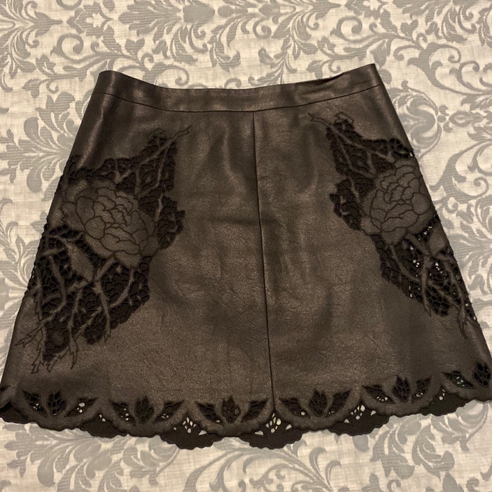 BCBG Max Azria vegan leather skirt